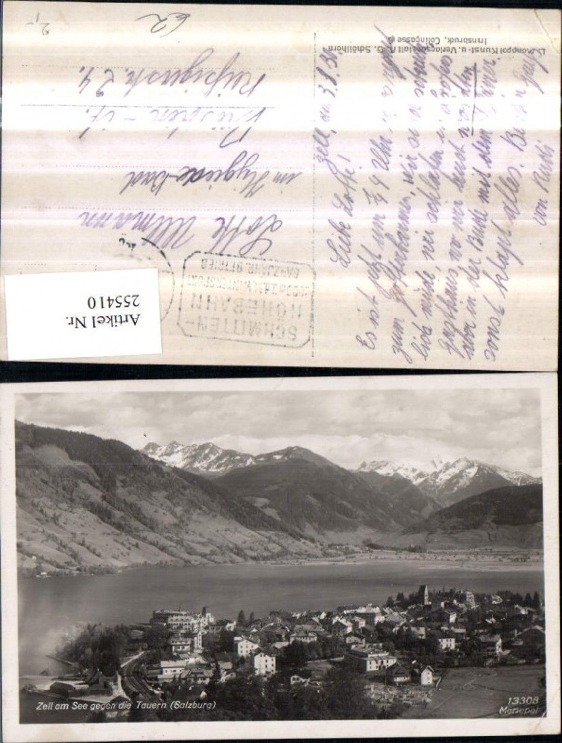 255410,Zell am See totale geg. d. Tauern Bergkulisse