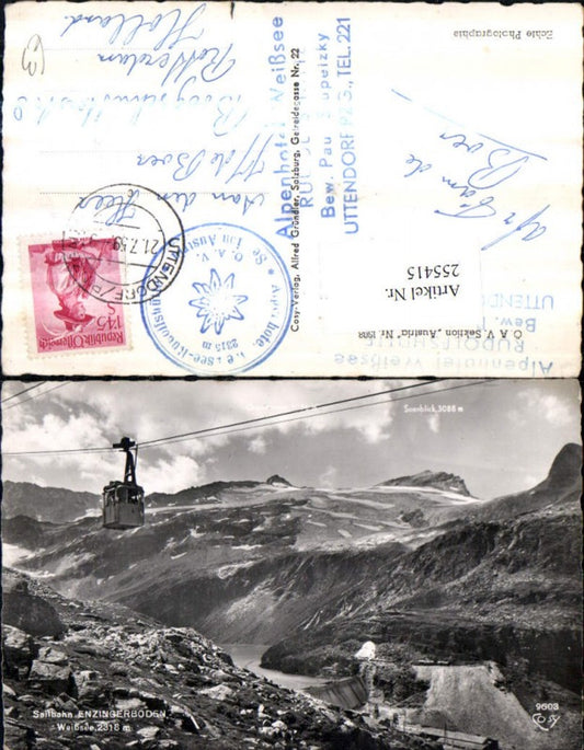255415,Seilbahn Enzingerboden m. Weißsee geg. Sonnblick Bergkulisse b. Uttendorf pub Cosy 9603