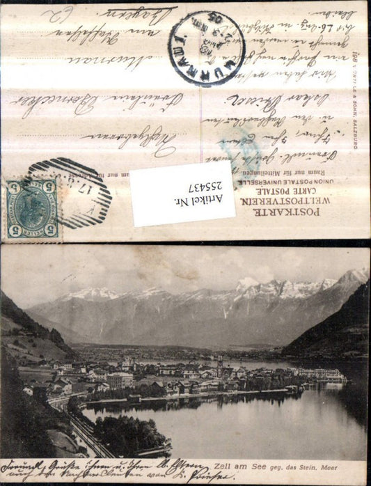 255437,Zell am See Totale geg. d. Steinerne Meer