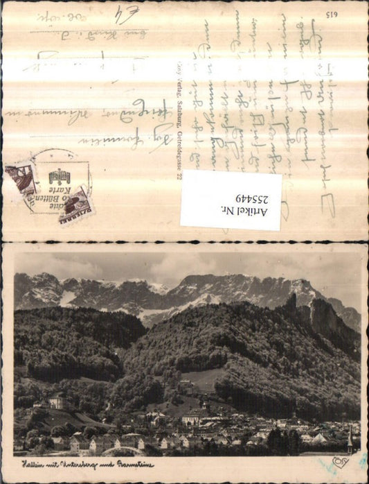 255449,Hallein Totale m. Untersberg u. Barmsteine Bergkulisse pub Cosy