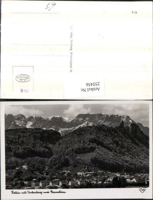 255456,Hallein Totale m. Untersberg u. Barmsteine Bergkulisse pub Cosy