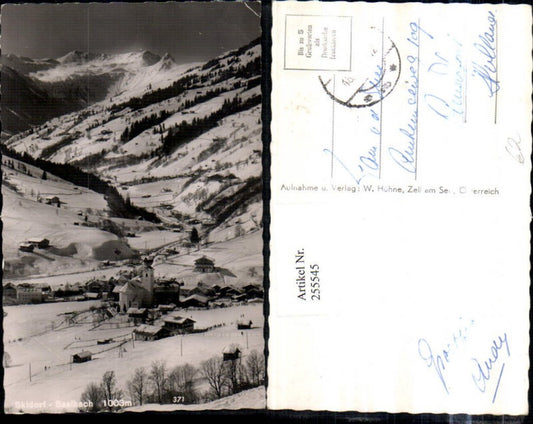 255545,Saalbach Totale Bergkulisse Winterbild
