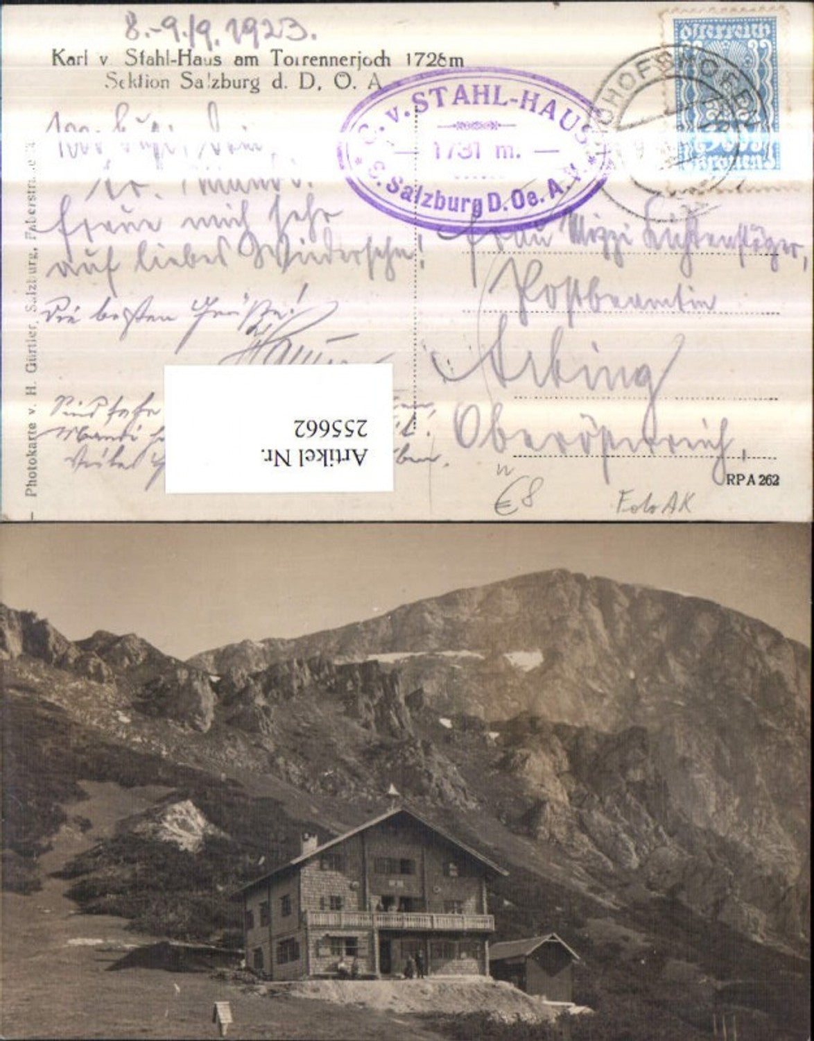 Alte Ansichtskarte – Old Postcard