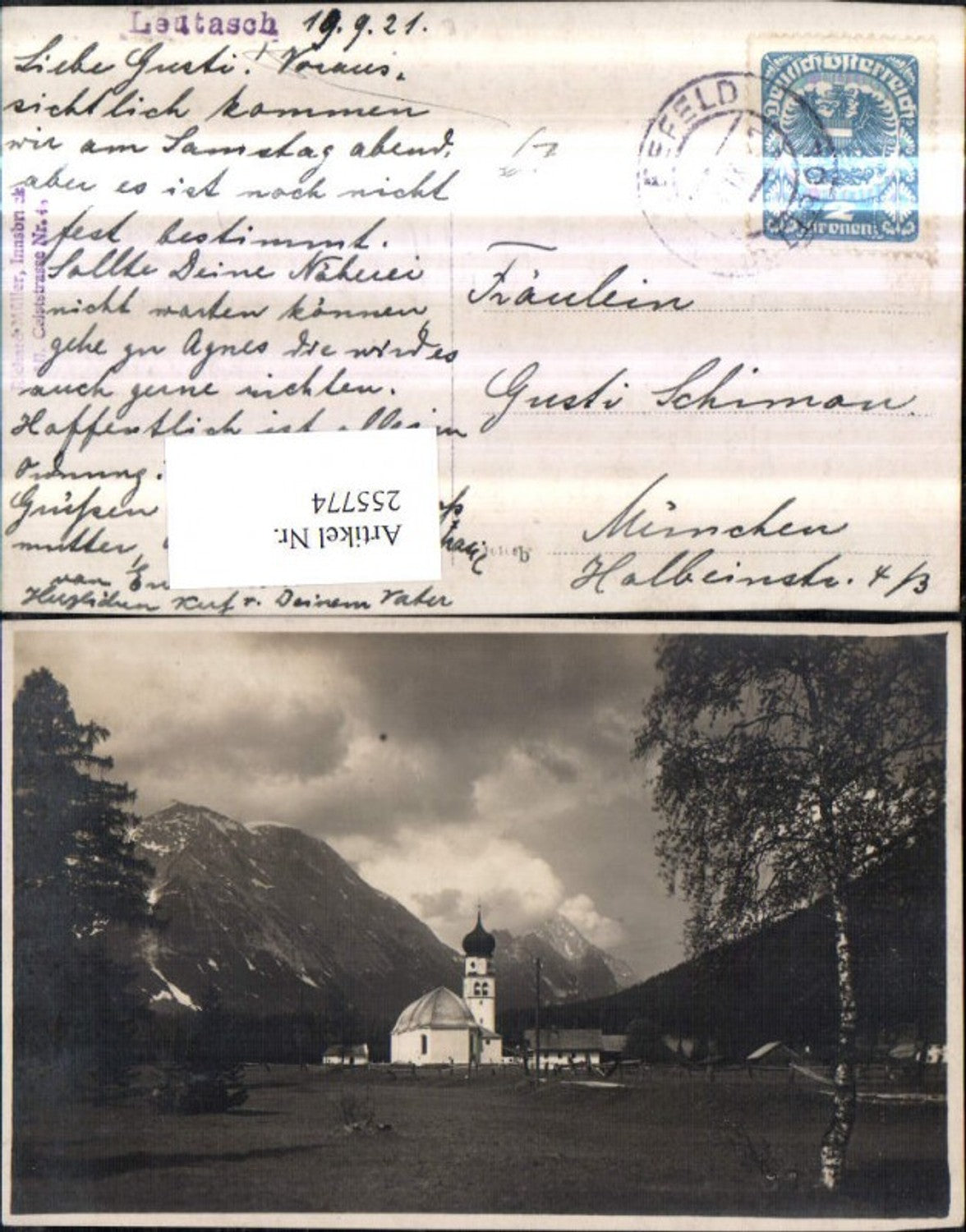 Alte Ansichtskarte – Old Postcard