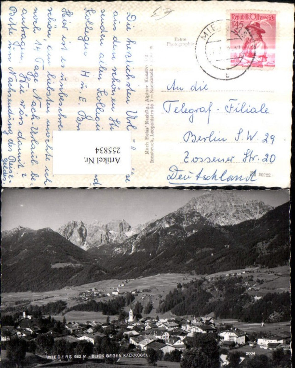 Alte Ansichtskarte – Old Postcard