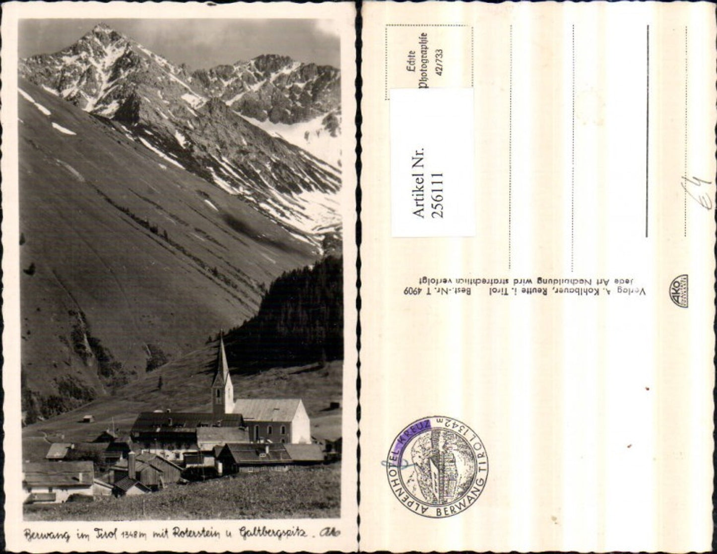 Alte Ansichtskarte – Old Postcard