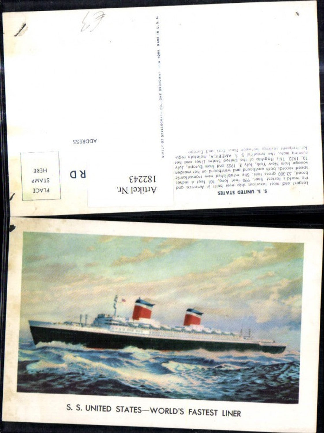 Alte Ansichtskarte – Old Postcard