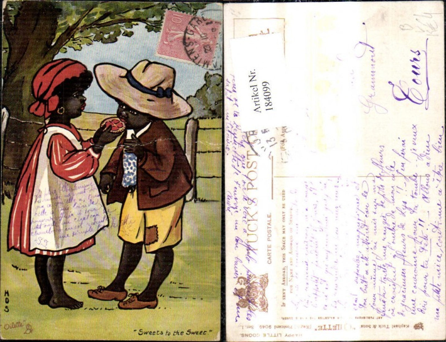 184099,Künstler Ak Mos Orangescheibe Sweets to the Sweet pub Raphael Tuck and Sons 9049