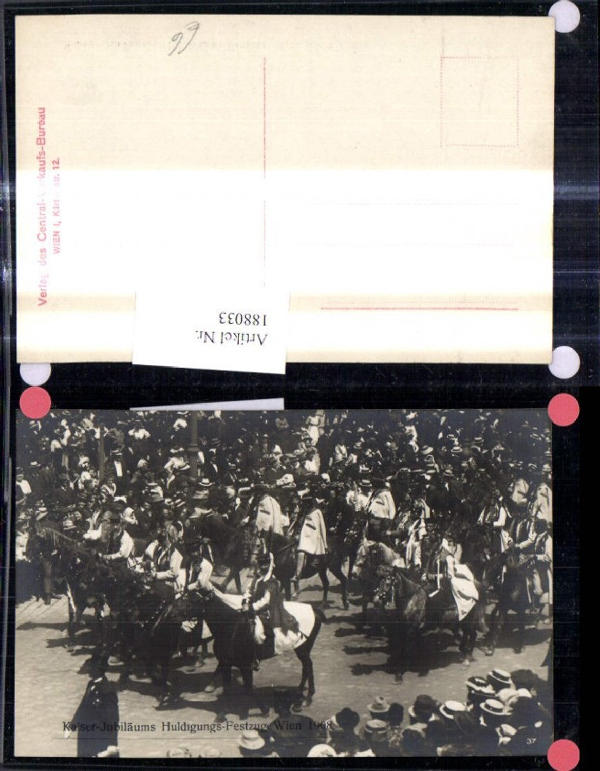 188033,Foto Ak Kaiser Huldigungs Festzug 1908 Adel Monarchie Reiter Volkstypen Tracht