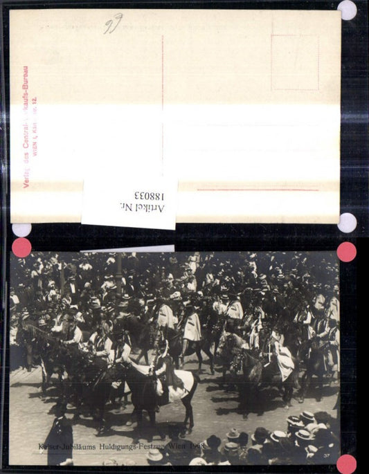 188033,Foto Ak Kaiser Huldigungs Festzug 1908 Adel Monarchie Reiter Volkstypen Tracht