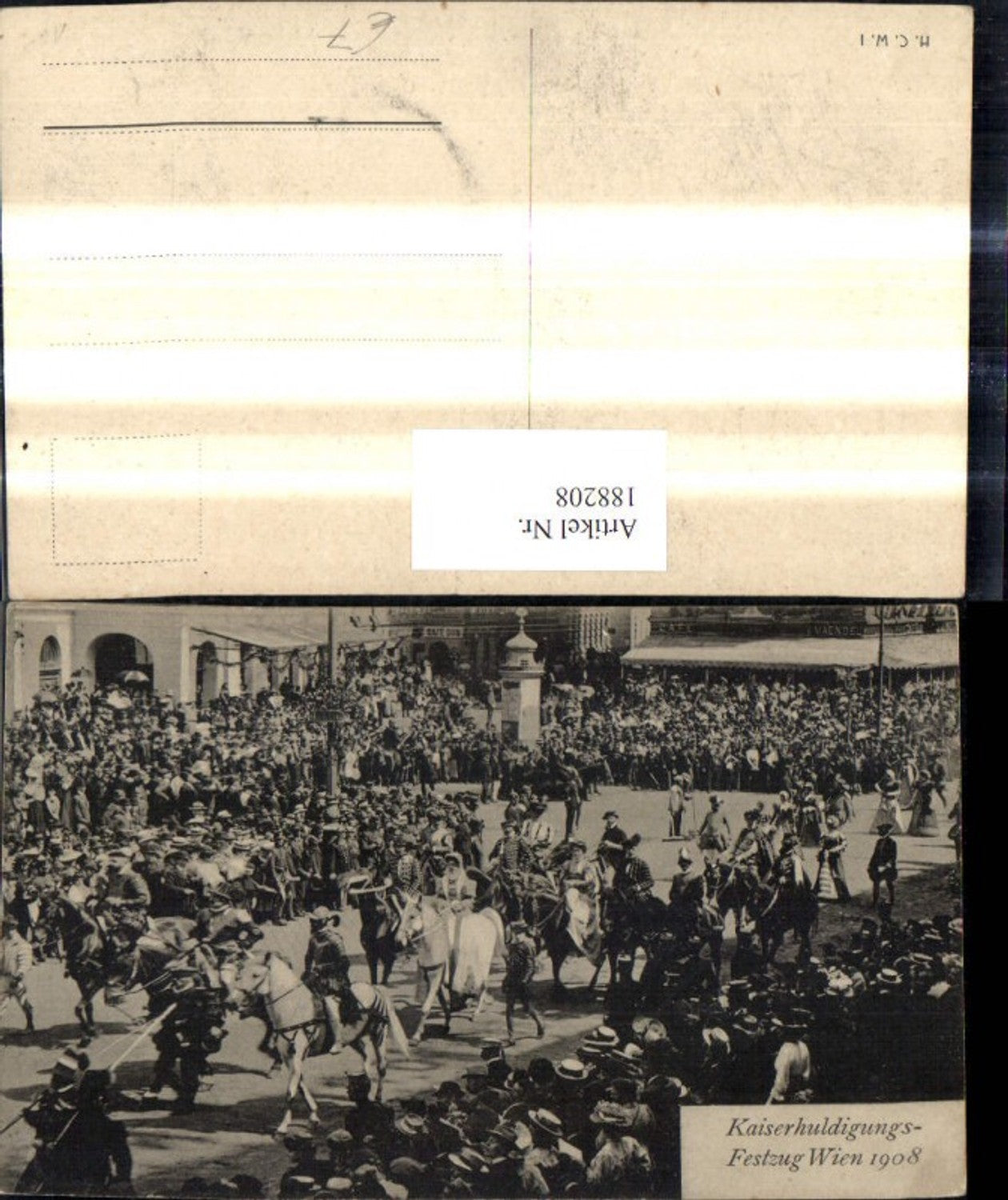 188208,Kaiser Huldigungs Festzug 1908 Adel Monarchie