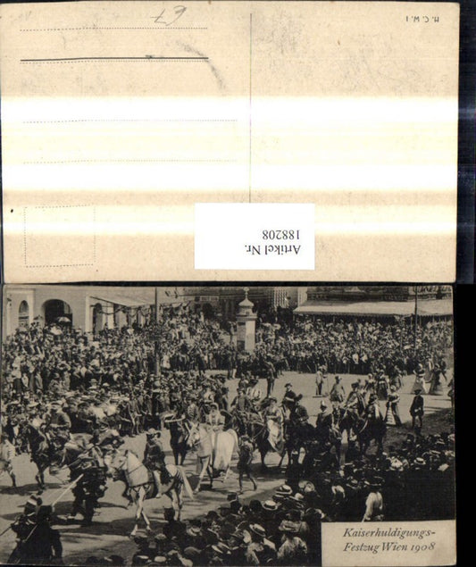 188208,Kaiser Huldigungs Festzug 1908 Adel Monarchie