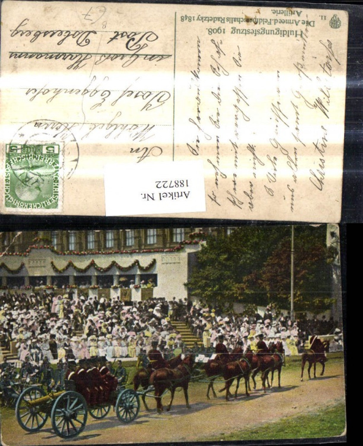 188722,Kaiser Huldigungs Festzug 1908 Adel Monarchie Armee d. Feldmarschalls Radetzky 1848