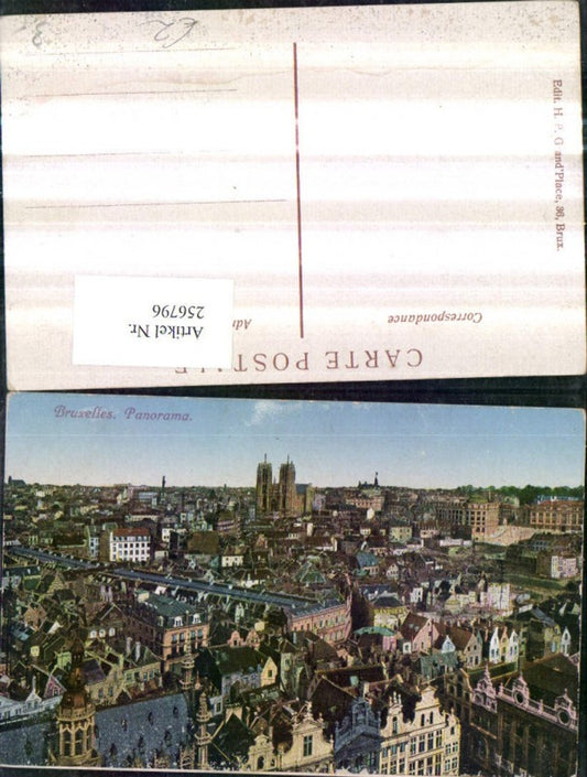 256796,Bruxelles Brüssel Panorama Totale