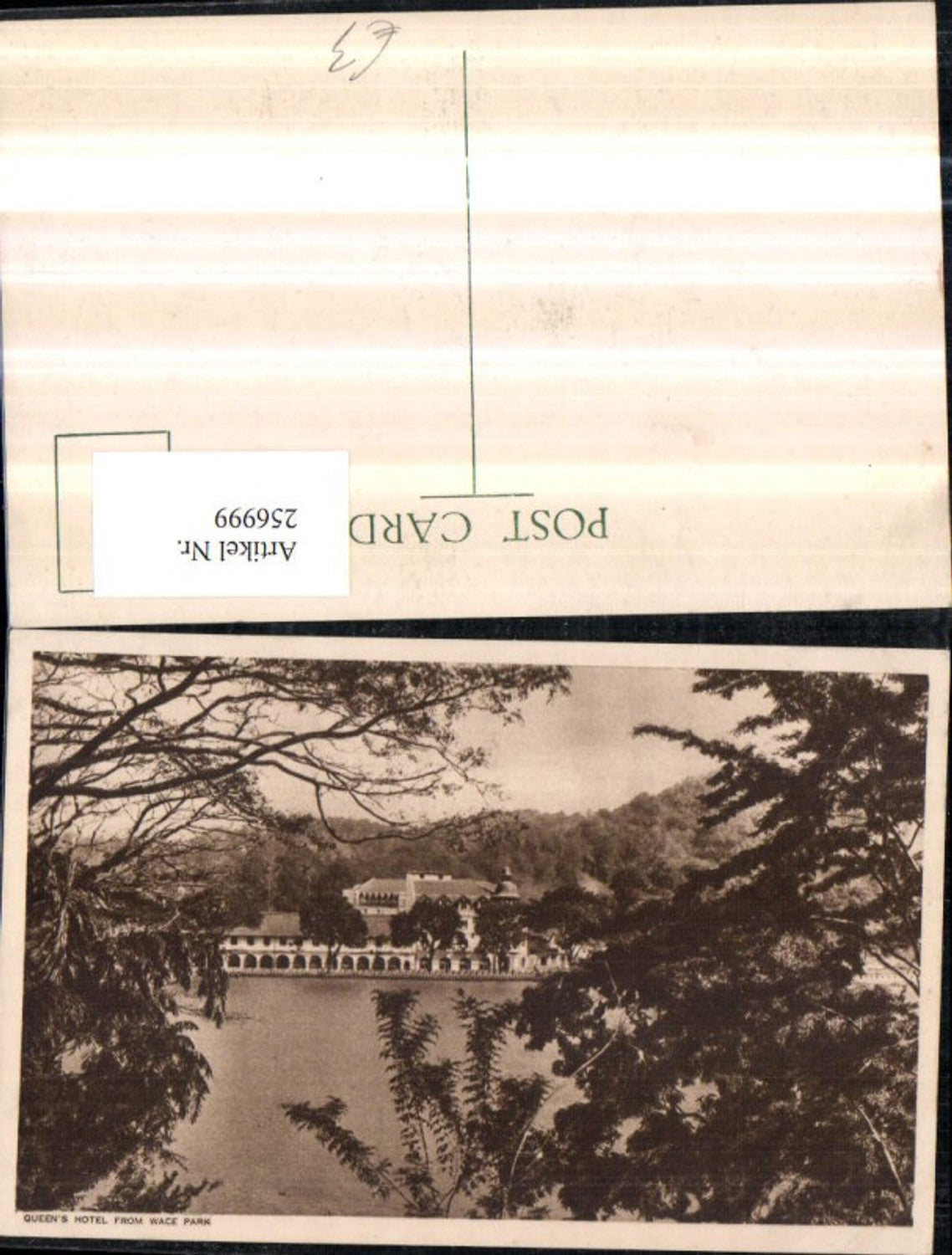 256999,Sri Lanka Queens Hotel from Wace Park