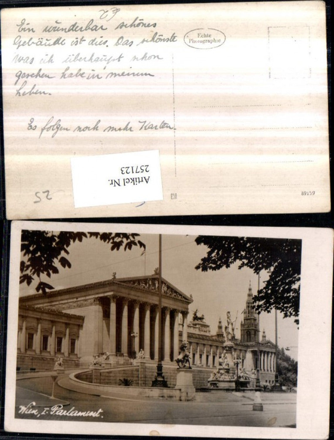Alte Ansichtskarte – Old Postcard
