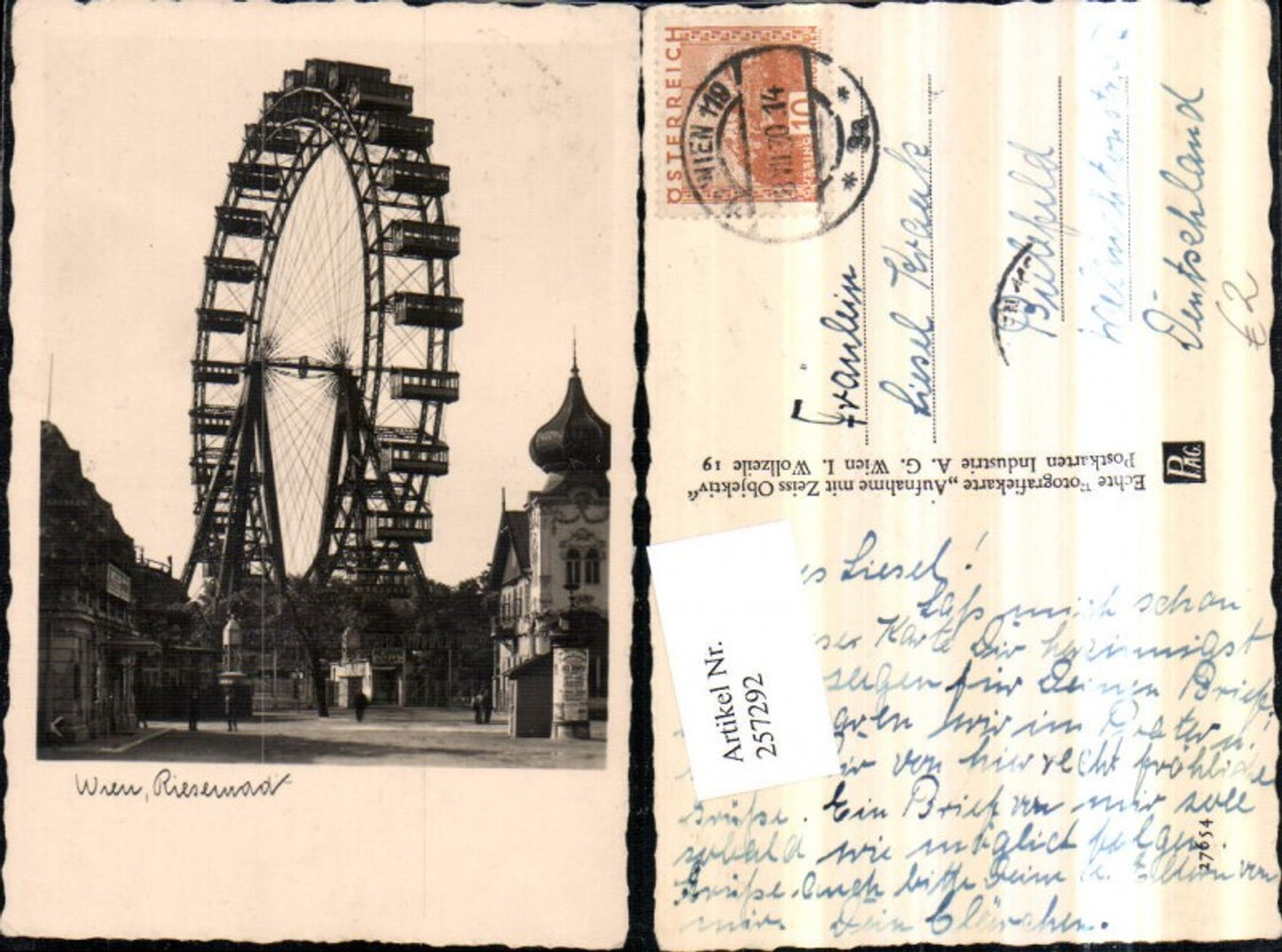 Alte Ansichtskarte – Old Postcard