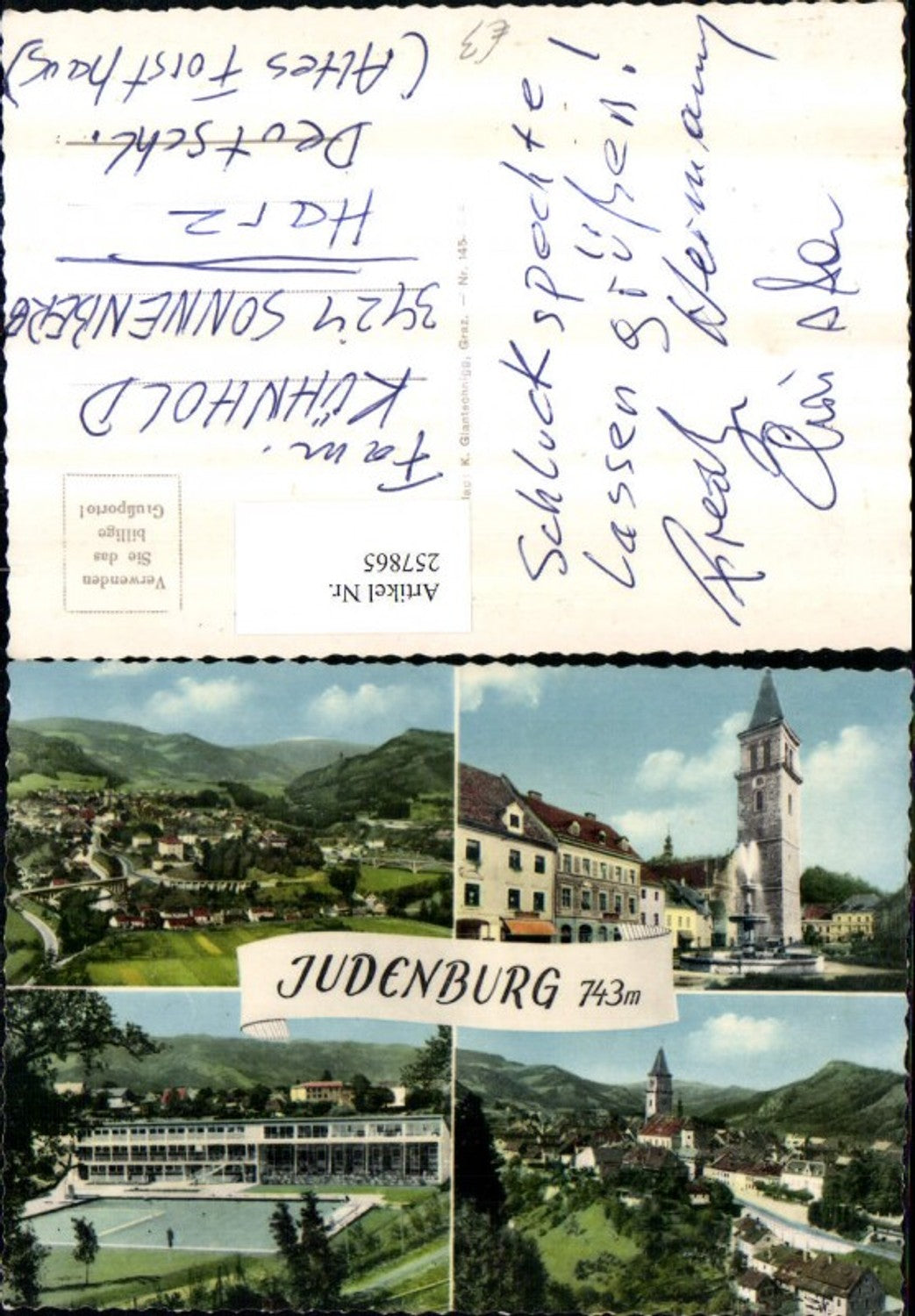 Alte Ansichtskarte – Old Postcard