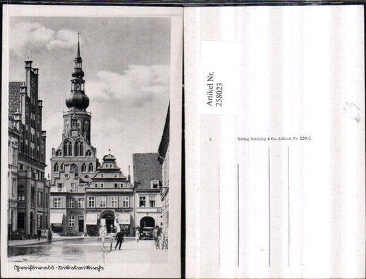 258023,Greifswald Nikolaikirche Kirche Feinkosthaus