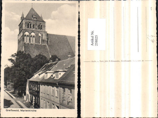 258025,Greifswald Marienkirche Kirche