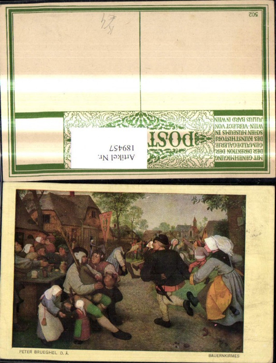 189457,Künstler Ak Peter Brueghel d. Ältere Bauernkirmes