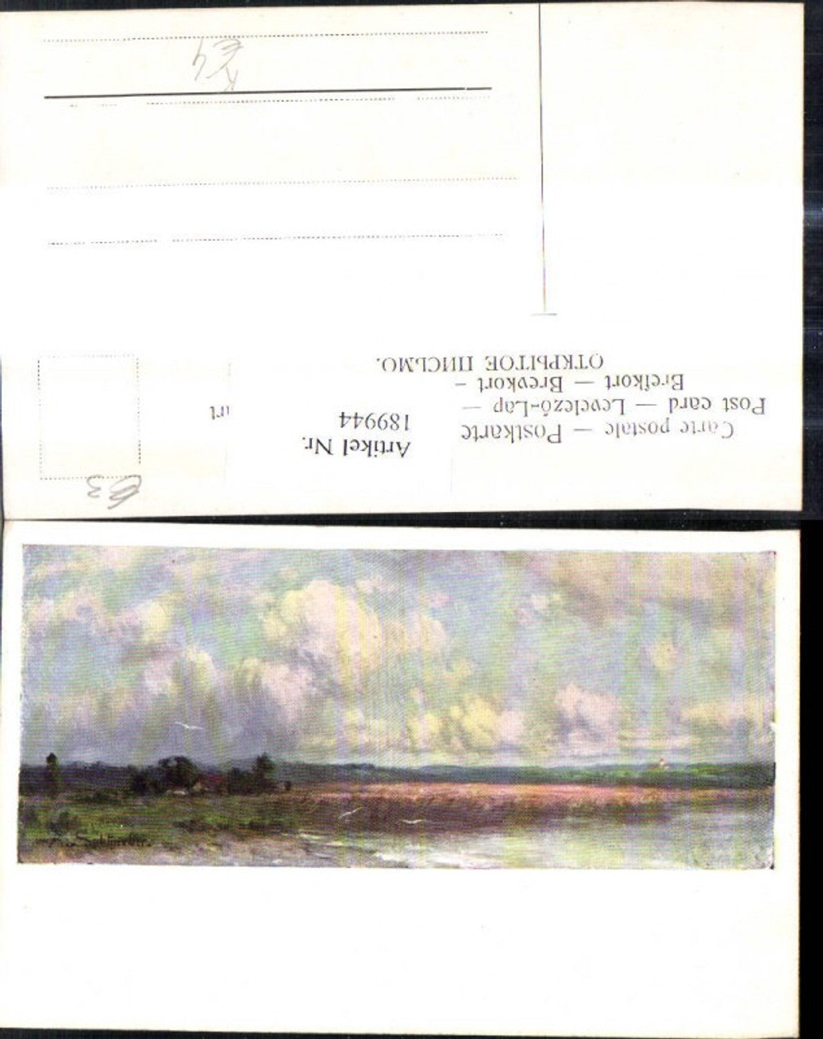 189944, Artist Ak A. Splitgerber Landscape