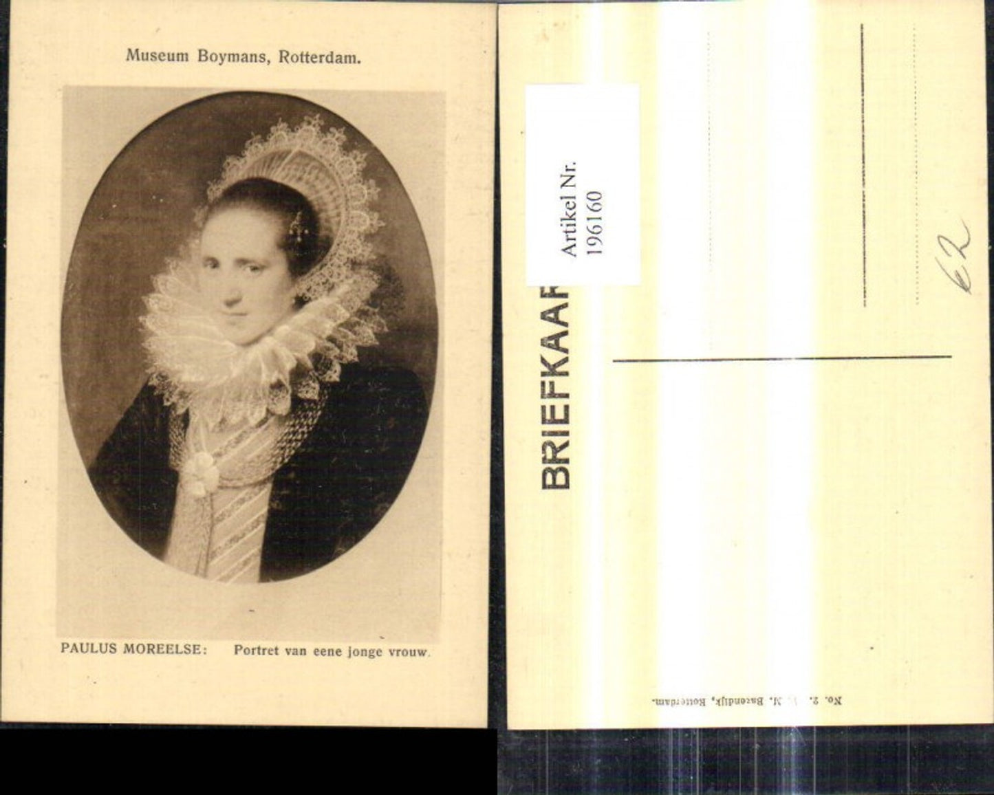 196160,Künstler Ak Paulus Moreelse Portret van eene jonge vrouw Frau Kopfschmuck Passepartout