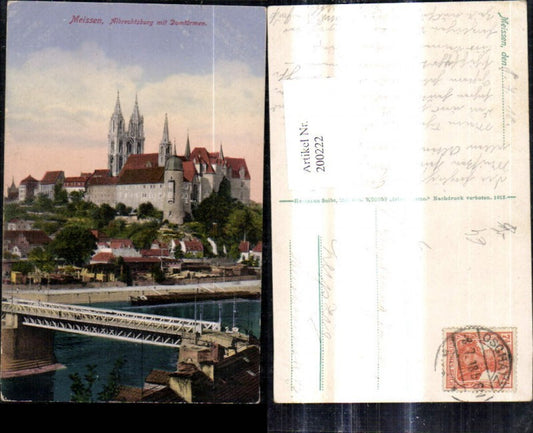 200222,Meissen Albrechtsburg m. Domtürmen Burg
