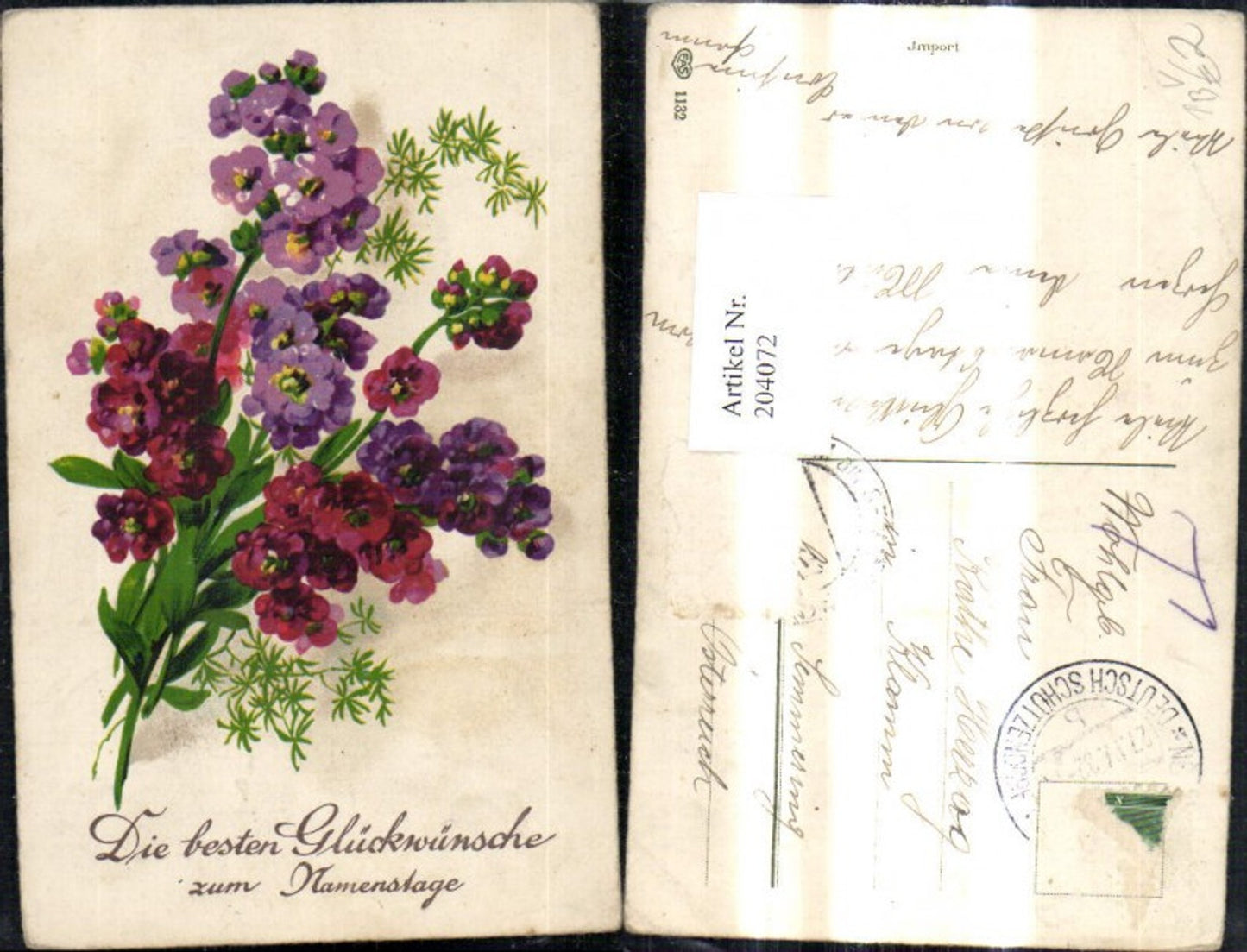 204072,Namenstag Blumen Strauß Blumenstrauß pub EAS 1132
