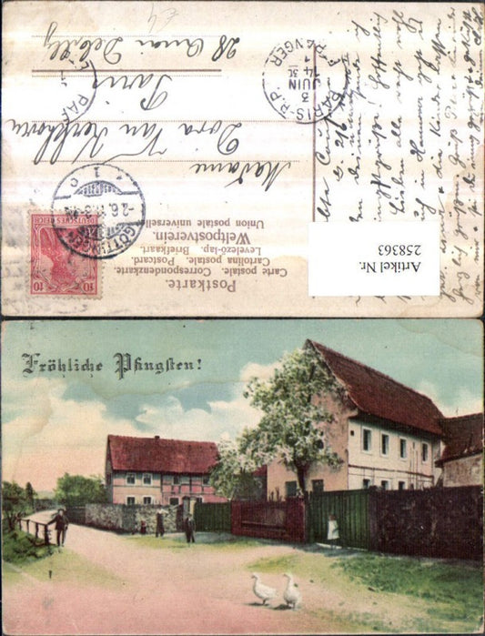 258363, Pentecost Houses Street Geese