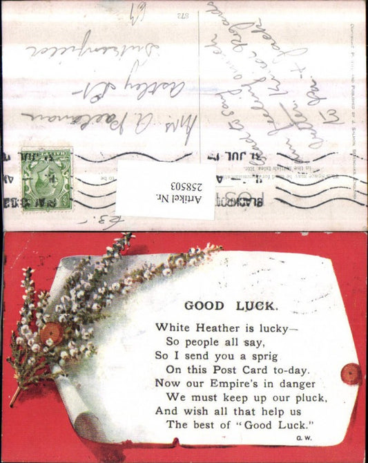 258503, Good Luck Good luck saying text scroll flower branch twig