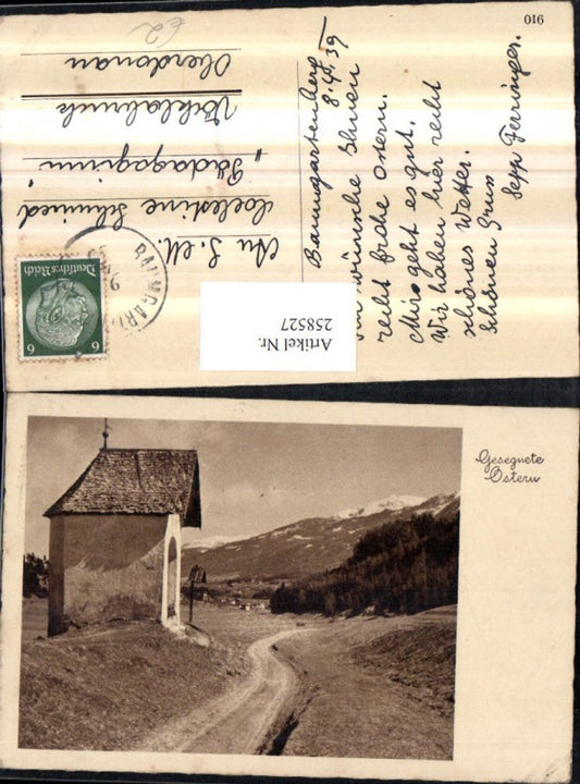 258527,Ostern Wegpartie Kapelle Wegkreuz Marterl