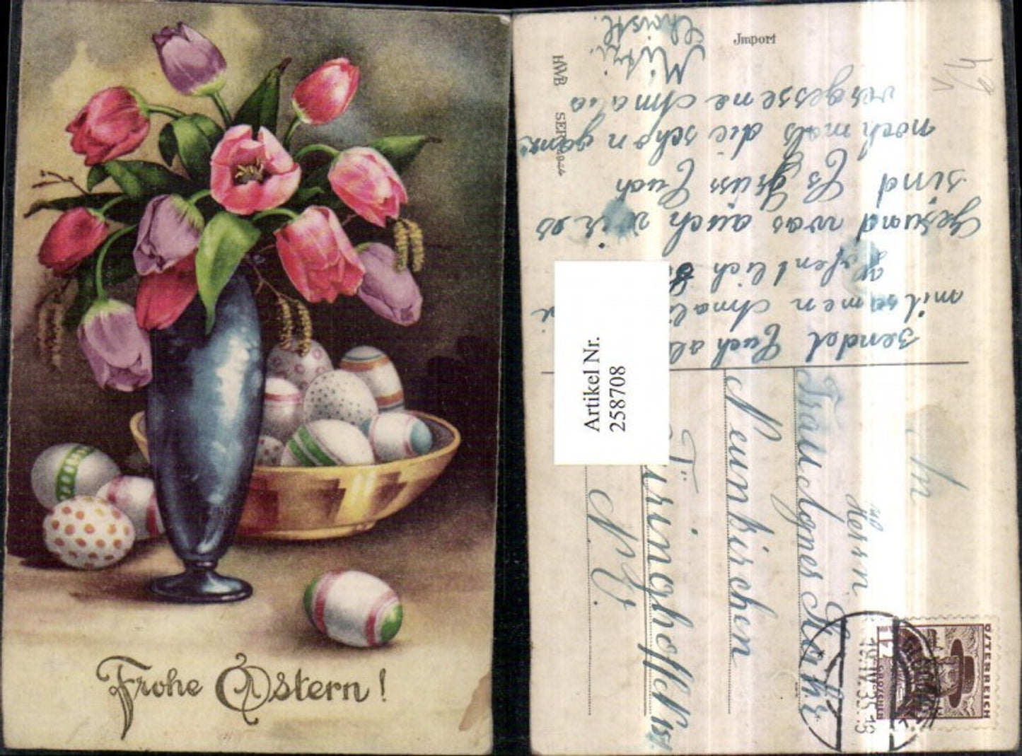 258708, Easter flower vase, tulip vase, flower bowl, Easter eggs, eggs, pub HWB 4944