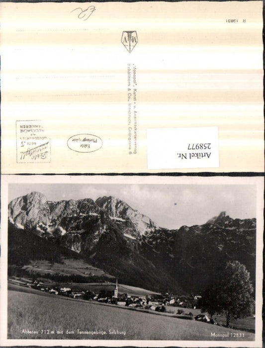 258977,Abtenau Totale m. d. Tennengebirge Bergkulisse