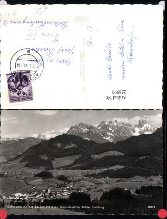 258993,Abtenau Totale m. Bischofsmütze Bergkulisse