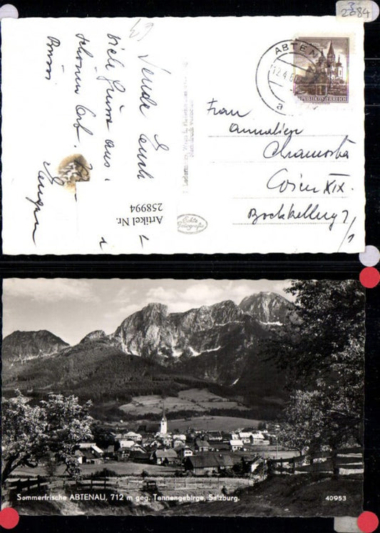 258994,Abtenau Totale geg. Tennengebirge Bergkulisse