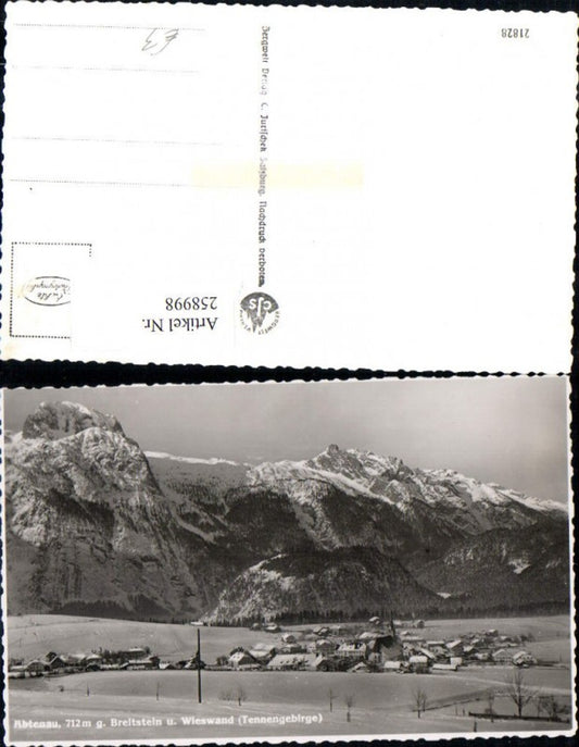 258998,Abtenau Totale geg. Breitstein u. Wieswand Bergkulisse Winterbild