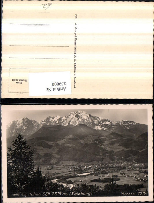 259000,Hallein Totale m. Hohem Göll Bergkulisse