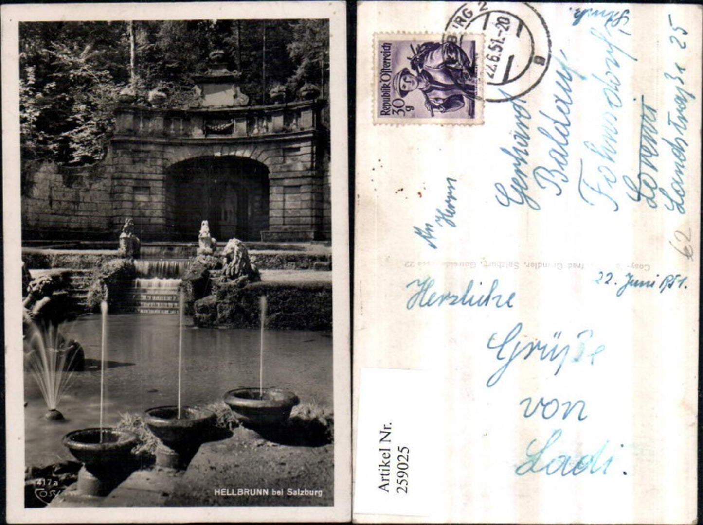 259025,Salzburg Hellbrunn Sternweiher Grotte pub Cosy 417a