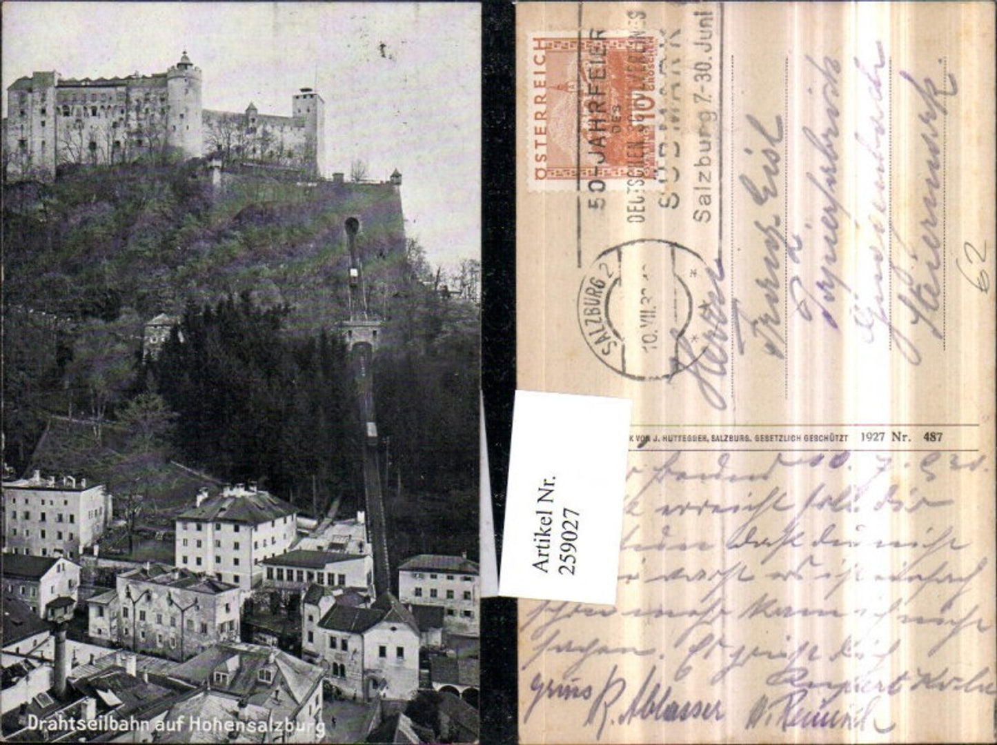 259027,Salzburg Drahtseilbahn auf Festung Hohensalzburg