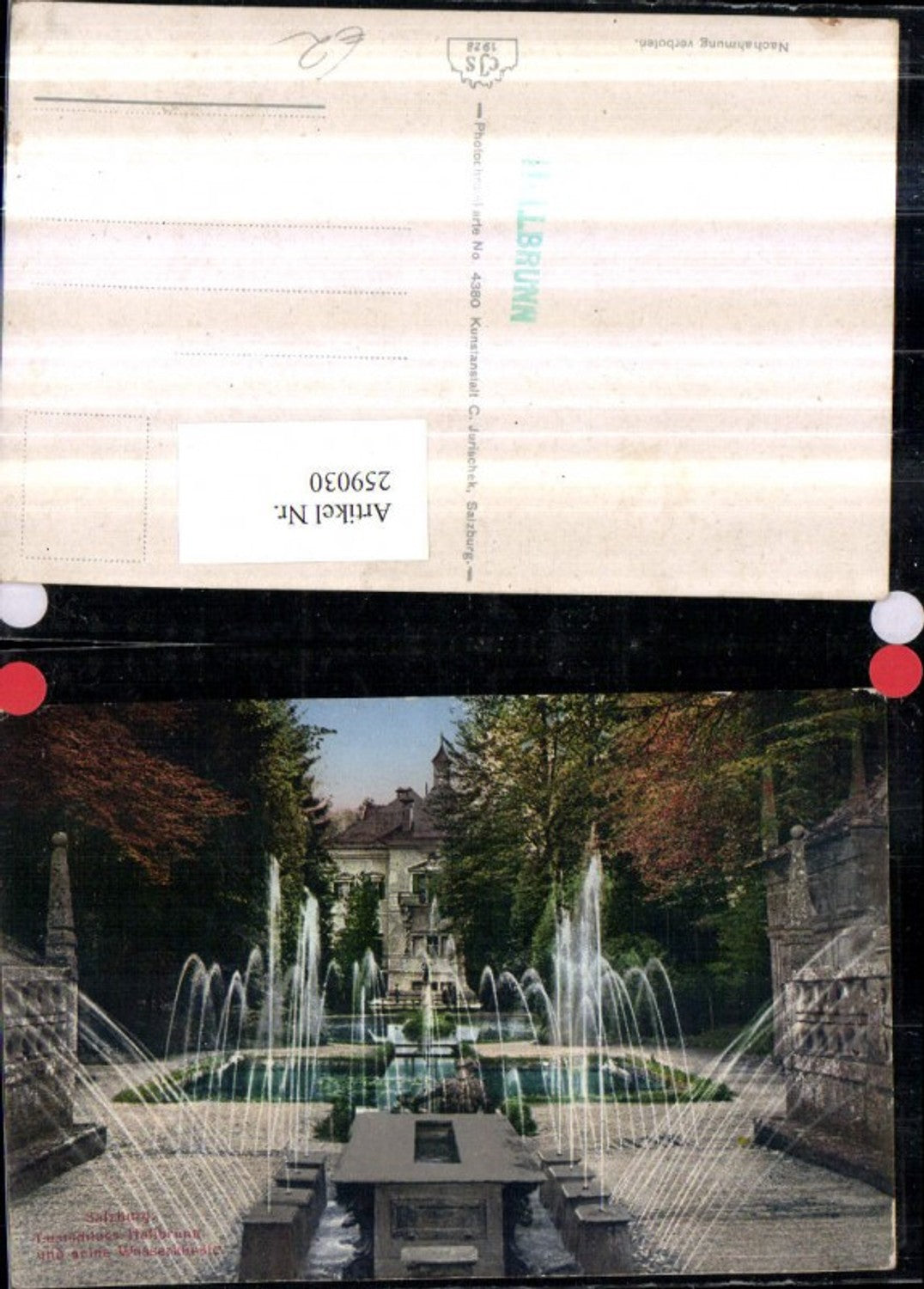 259030,Salzburg Schloss Hellbrunn Wasserkünste Springbrunnen