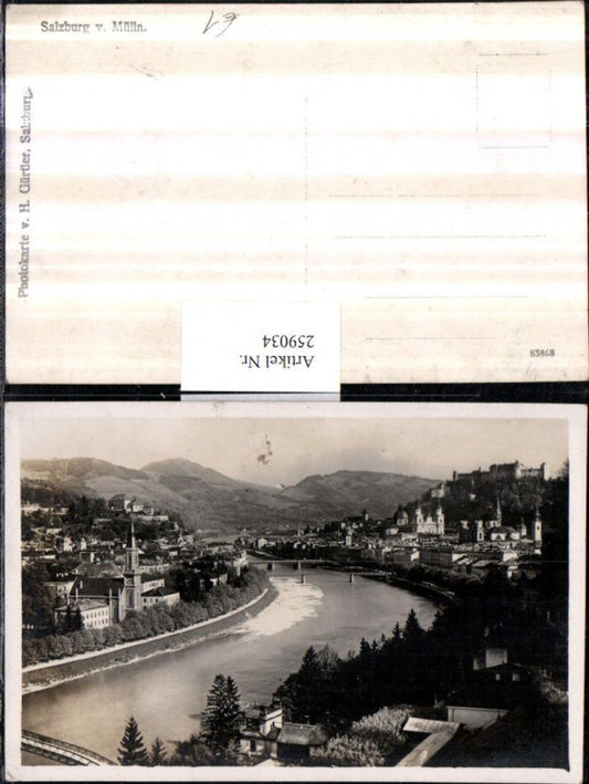 259034,Salzburg Totale Brücken Festung von Mülln