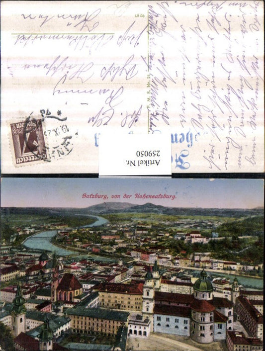 259050,Salzburg Totale von d. Festung Hohensalzburg