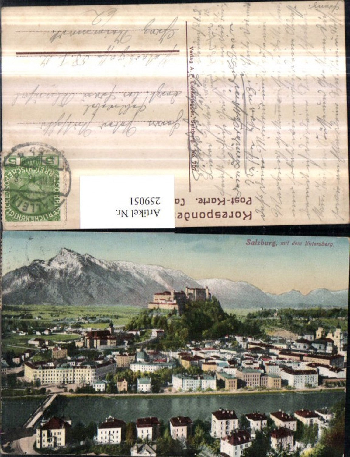 259051,Salzburg Totale Festung m. d. Untersberg