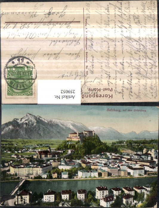 259052,Salzburg Totale Festung m. d. Untersberg