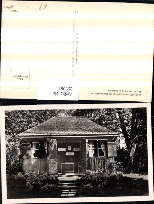 259061,Salzburg Zauberflötenhäuschen im Bastionsgarten des Mozarteums