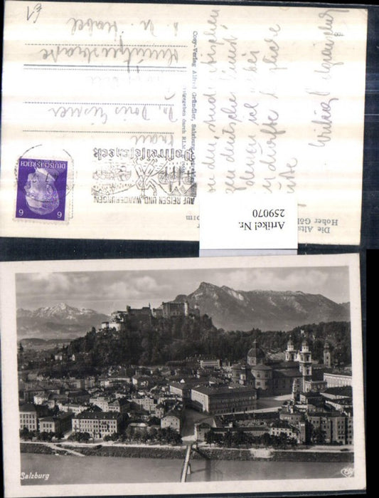 259070,Salzburg Altstadt Totale m. Festung Hoher Göll u. Untersberg pub Cosy