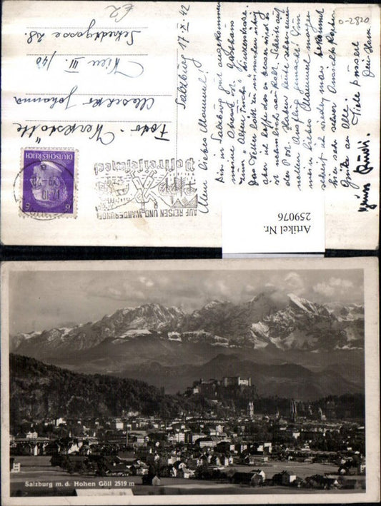 259076,Salzburg Totale m. d. Hohen Göll Bergkulisse