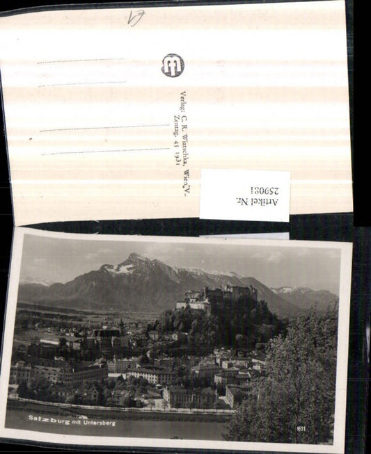259081,Salzburg Totale m. Festung u. Untersberg