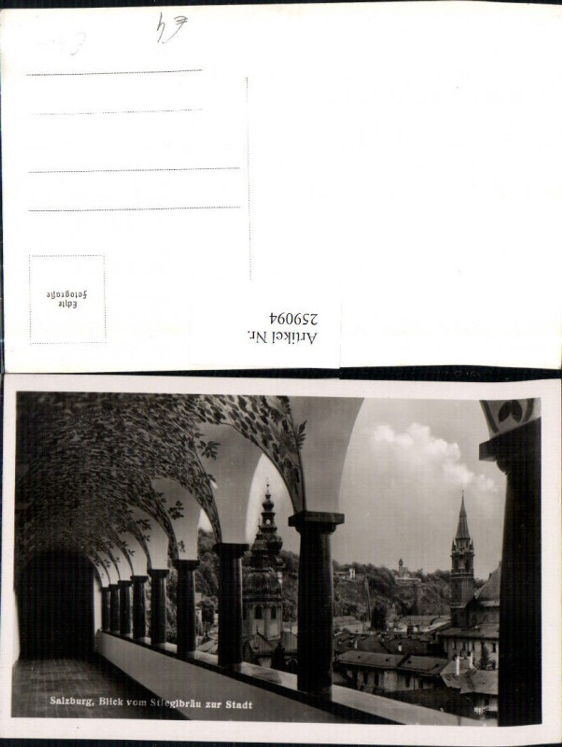 259094,Salzburg Blick v. Stieglbräu Arkaden zur Stadt